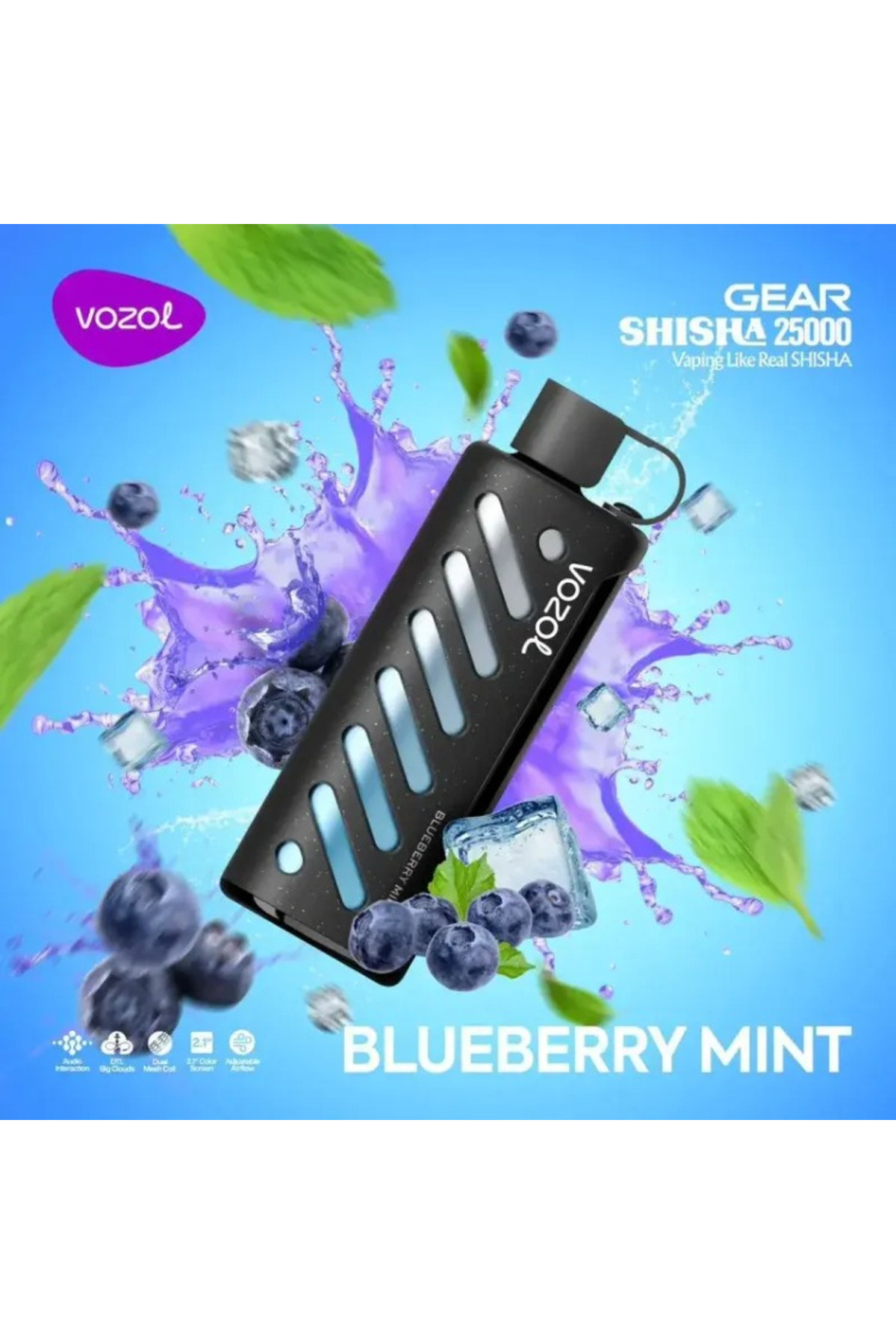 VOZOL GEAR 25000 Blueberry Mint